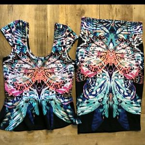 BEBE 2 peice skirt & top